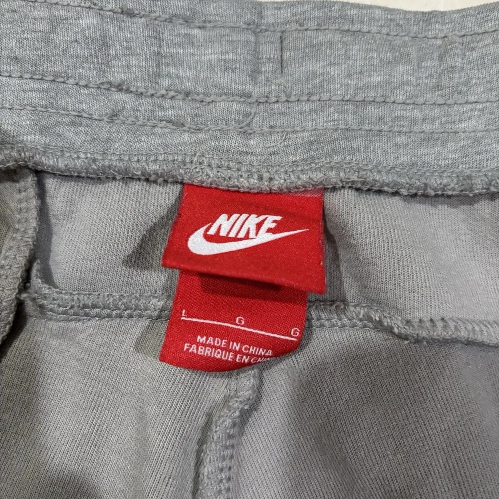 Nike Tech Sweatpants Mens Large Gray Fleece Jogger Zip Pocket 545343-065